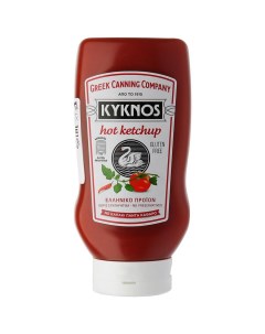 Кетчуп томатный острый 560г Kyknos