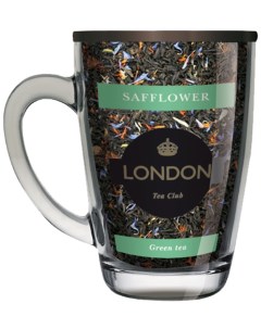 Чай зеленый байховый крупнолистовой с сафлором в кружке 70г Londontea club