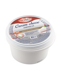 Творожный сыр Cream Cheese 65 2 2 кг бзмж President