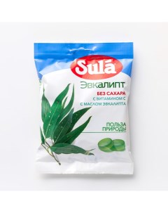 Леденцы без сахара с витамином С эвкалипт 60 г Sula
