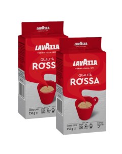 Кофе молотый Qualita Rossa 2 шт по 250 г Lavazza