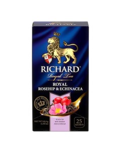 Чай черный Royal Rosehip Echinacea в пакетиках 1 7 г x 25 шт Richard