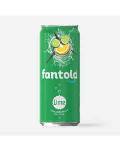 Напиток Lime безалкогольный газированный в банке 330 мл Fantola