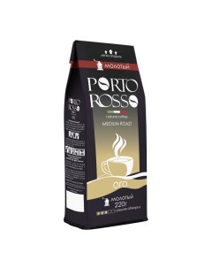 Кофе молотый Oro средняя обжарка пакет 220 г Porto rosso