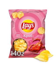 Картофельные чипсы Краб 150 г Lays