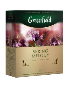 Чай Гринфилд Spring Melody Мелодия весны черный с чабрецом 100 шт 1 5 г Greenfield