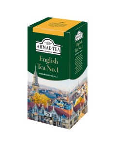 Чай черный english tea 1 с бергамотом 25 пакетиков Ahmad tea