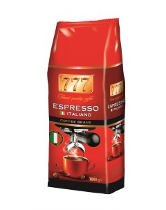Кофе натуральный Espresso italiano зерновой 1 кг 777