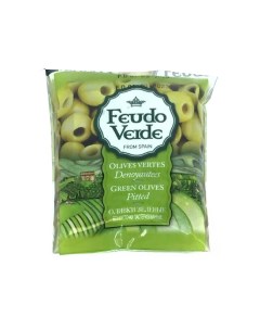 Оливки с косточкой зелёные 170 г Feudo verde