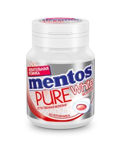 Жевательная резинка Pure White со вкусом клубники 54 г Mentos