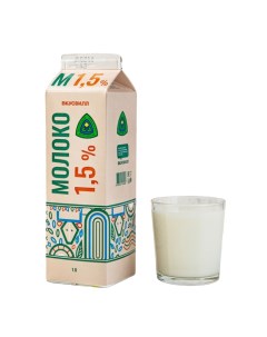Молоко 1 5 1 л Вологодское Вкусвилл