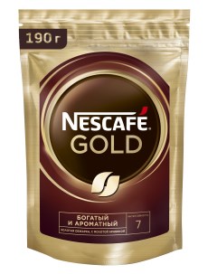 Кофе растворимый gold пакет 190 г Nescafe