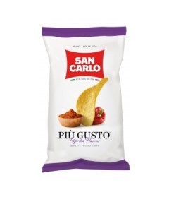 Чипсы картофельные Piu Gusto с паприкой 150 г San carlo