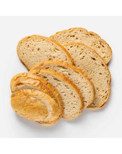Хлеб ржано пшеничный Крестьянский бездрожжевой заварной подовый 300 г Самокат