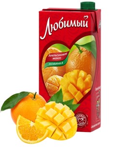 Напиток Апельсиновое Манго сокосодержащий 950 мл Любимый