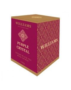 Чай Purple Crystal черный с лепестками сафлора и ароматом личи 100 г Williams
