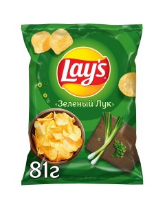 Картофельные чипсы Зеленый лук 90 г Lays