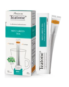 Чай зеленый с мятой 15 пак Teatone