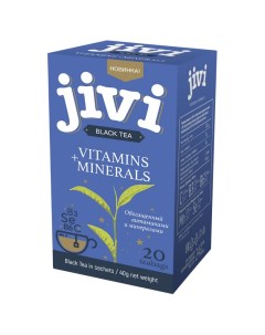 Чай черный байховый обогащ витаминами и минералами 20пак уп 50 307 2шт Jivi
