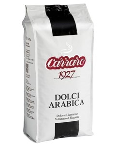 Кофе натуральный Dolci Arabica зерновой жареный 1 кг Carraro