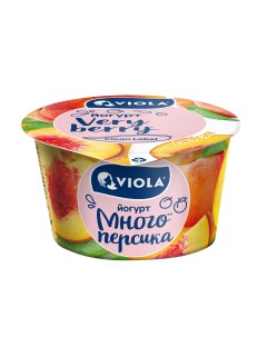 Йогурт Very Berry с персиком 2 6 180 г Viola