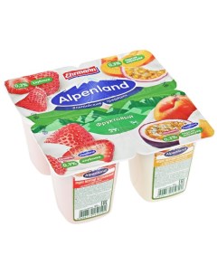 Продукт йогуртный Ehrmann пастеризованный абрикос персик и маракуйя 0 3 95 г Alpenland