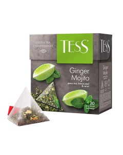Чай GINGER MOJITO зеленый пирамидки 20шт 2шт Tess