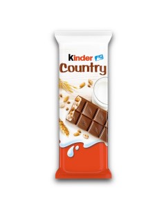 Батончик шоколадный Country с молочной начинкой со злаками 23 5 г Kinder