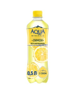 Вода Актив лимон негазированная 0 5 л Aqua minerale