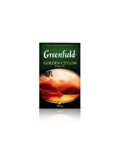Чай чёрный Golden Ceylon листовой 100 г Greenfield