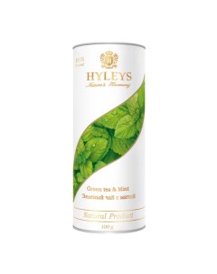 Чай Гармония природы Зеленый с мятой листовой 100 гр Hyleys