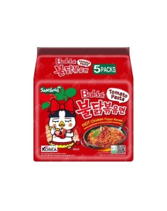 Лапша быстрого приготовления Hot Chicken Tomato Pasta 140 г 5 шт Samyang