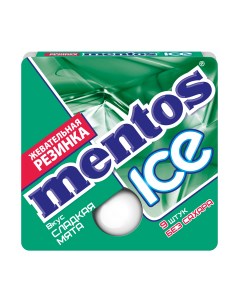Жевательная резинка ICE сладкая мята 24 шт по 12 9 г Mentos