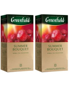 Чай травяной Summer Bouquet 2 упаковки по 25 пакетиков Greenfield