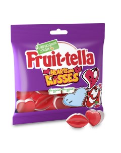 Жевательный мармелад Fruittella Hearts and kisses 5 шт по 100 г Fruit-tella