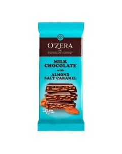 Шоколад Milk Almonds with salt caramel молочный 90 г O`zera