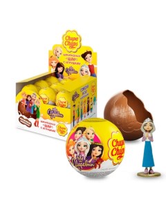 Шоколадный шар с игрушкой внутри Царевны 18 шт по 20 г Chupa chups