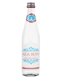 Вода питьевая минеральная газированная столовая 0 5 л Aqua russa