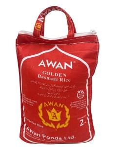 Рис Басмати Golden пропаренный 2 кг Awan