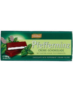Шоколад темный pfeffermint с мятной начинкой 100 г Bohme