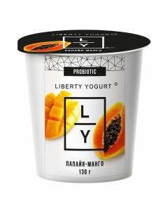 Йогурт с папайей и манго 2 9 БЗМЖ 130 г Liberty