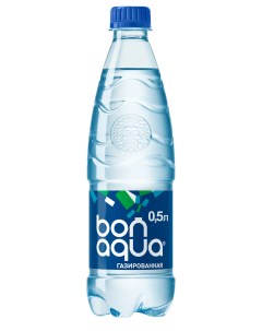 Вода питьевая Bonaqua газированная пластик 0 5 л Bona aqua