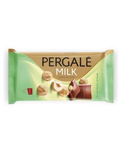 Молочный шоколад Pergale с цельным фундуком 100 гр Упаковка 15 шт Nobrand