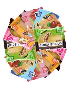 Протеиновое печенье Chika Biscuit с начинкой 20 шт Chikalab