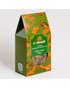 Чай зеленый ароматизированный Фруктовый бриз 100 г Сочидар