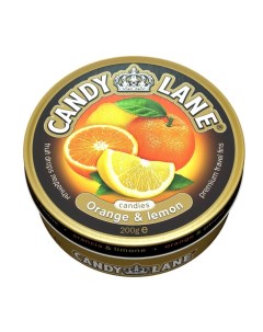 Фрукт леденцы апельсин и лимон 200г ж б Candy lane