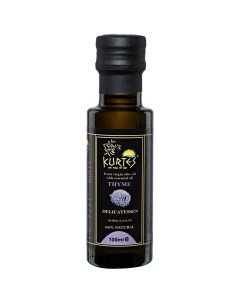 Масло оливковое Extra Virgin Delicatessen со вкусом чабреца 100 мл Kurtes