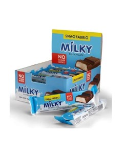 Шоколад Milky Chocolate молочный шоколад и кешью коробка 30 шт х 55 г Snaq fabriq