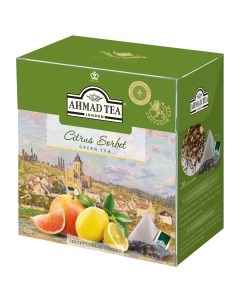 Чай зеленый citrus sorbet 20 пакетиков Ahmad tea