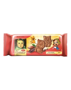 Печенье Аленка сахарное глазированное с какао 200 г Красный октябрь